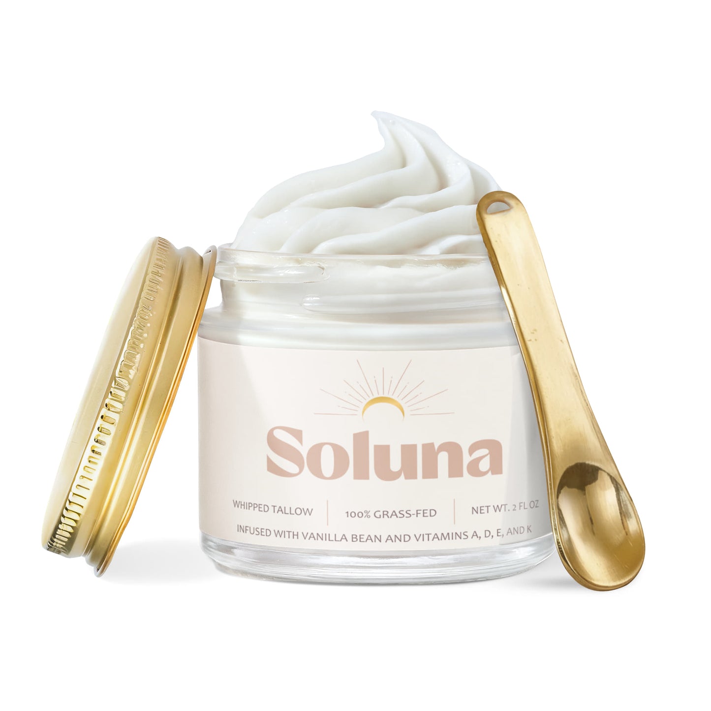 Whipped Grass-Fed Tallow Balm with Vanilla Bean