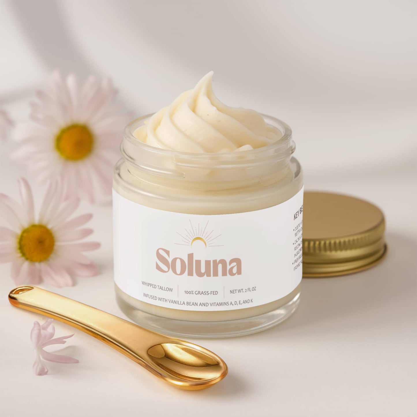 Whipped Grass-Fed Tallow Balm with Vanilla Bean