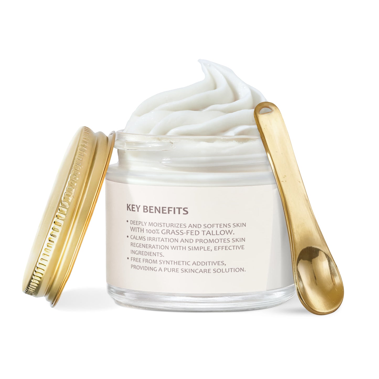 Whipped Grass-Fed Tallow Balm with Vanilla Bean